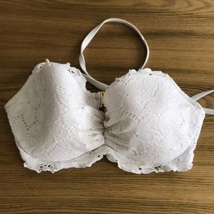 White Lace Bikini Top